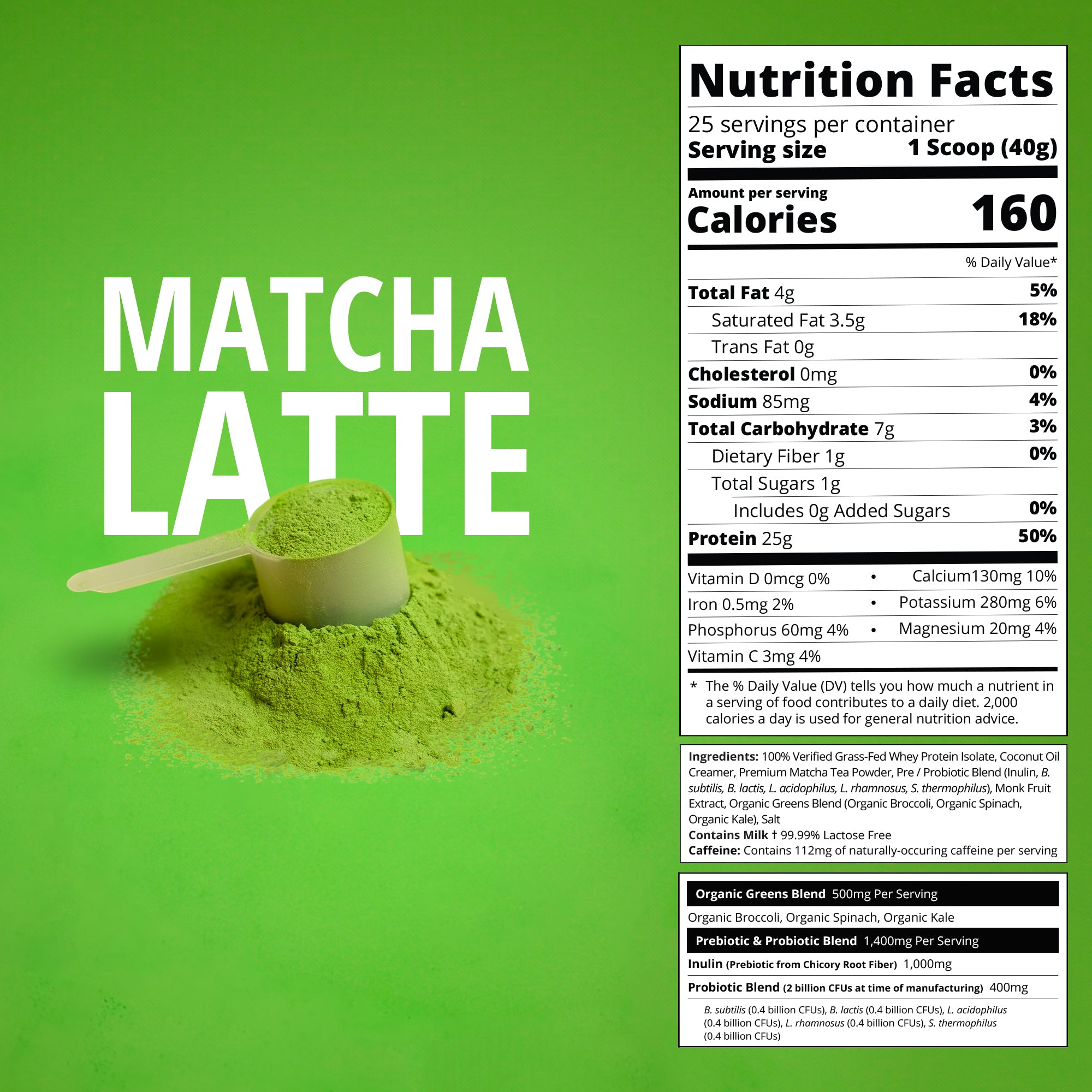 Matcha Latte Whey Protein