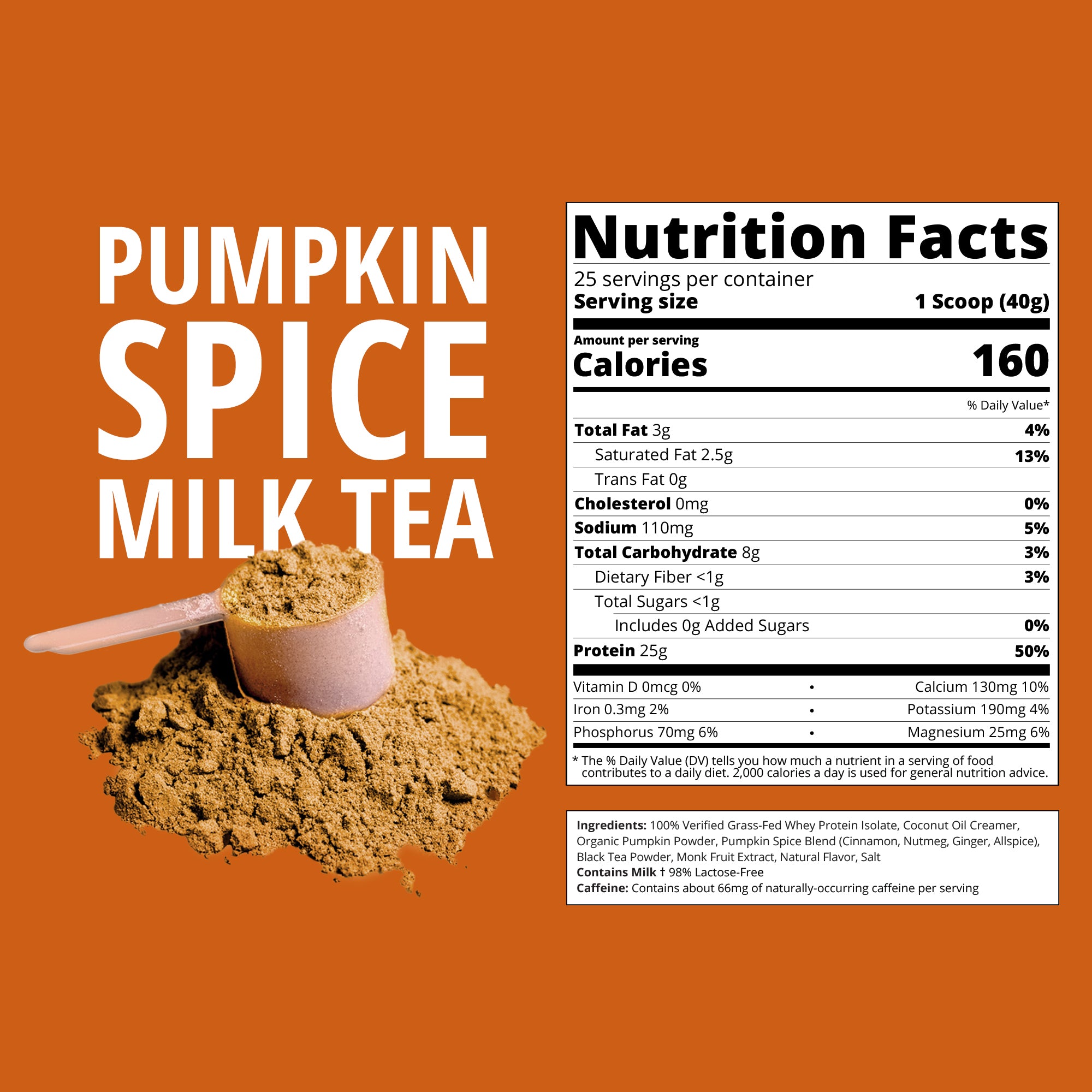 Pumpkin Spice Milk Tea Whey Protein