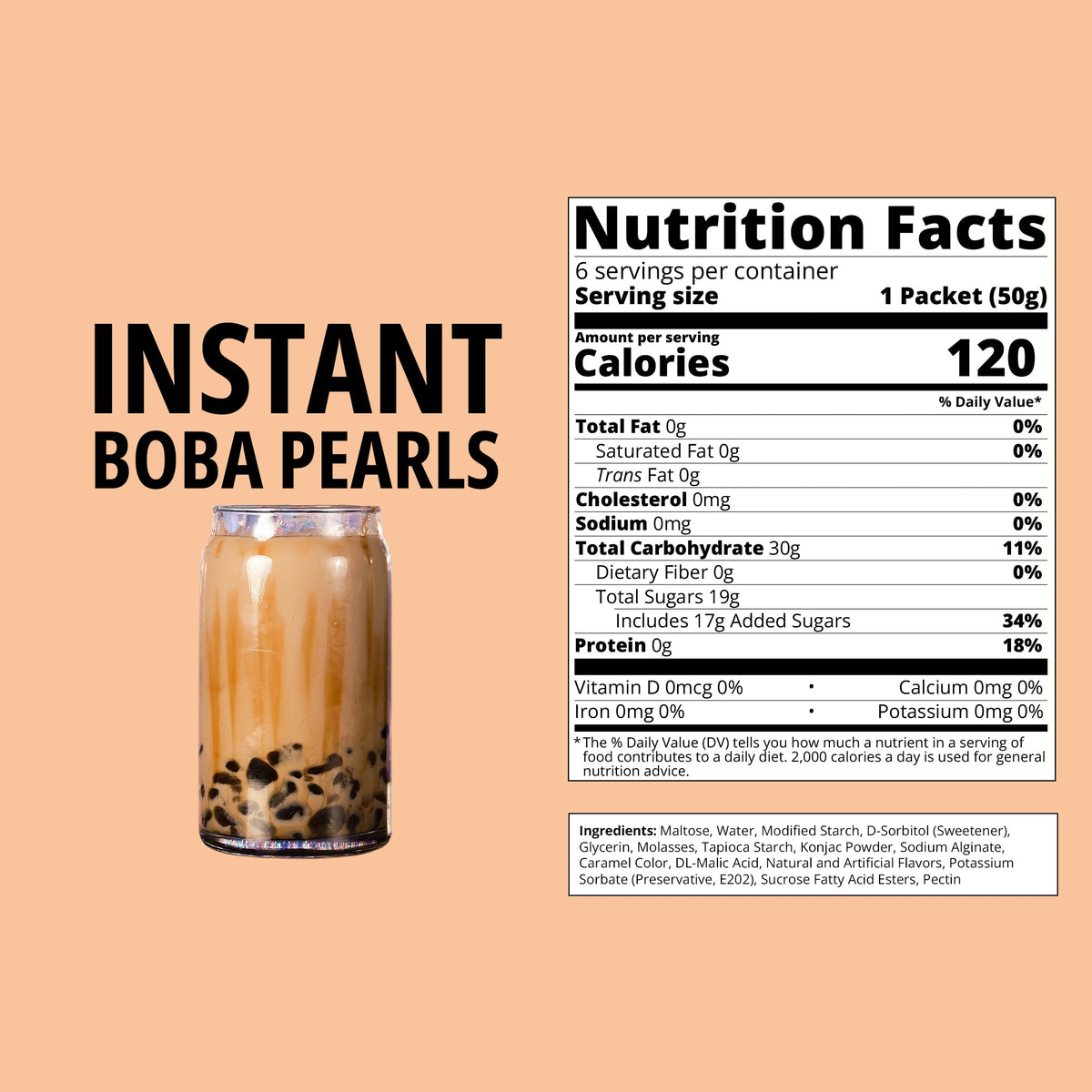 Instant Brown Sugar Boba Pearls