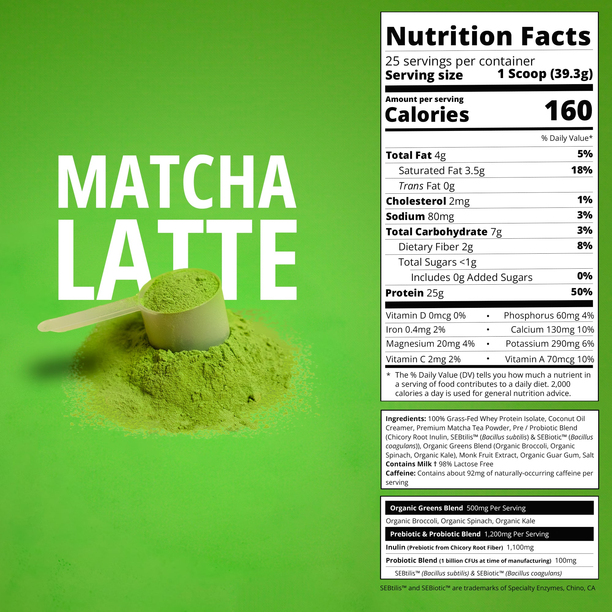 Matcha Latte Whey Protein